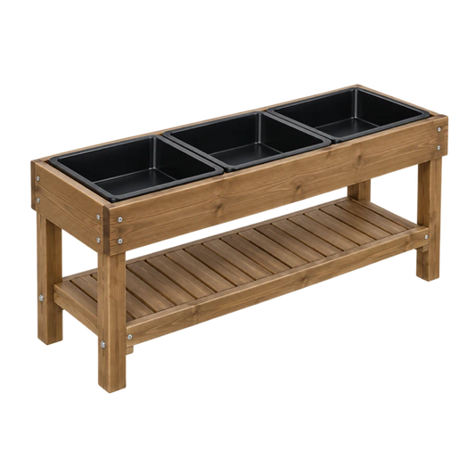 Outdoor Sand & Water Table with Rubber Trays
