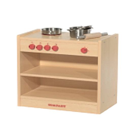 LK-Microwave Cabinet-Red